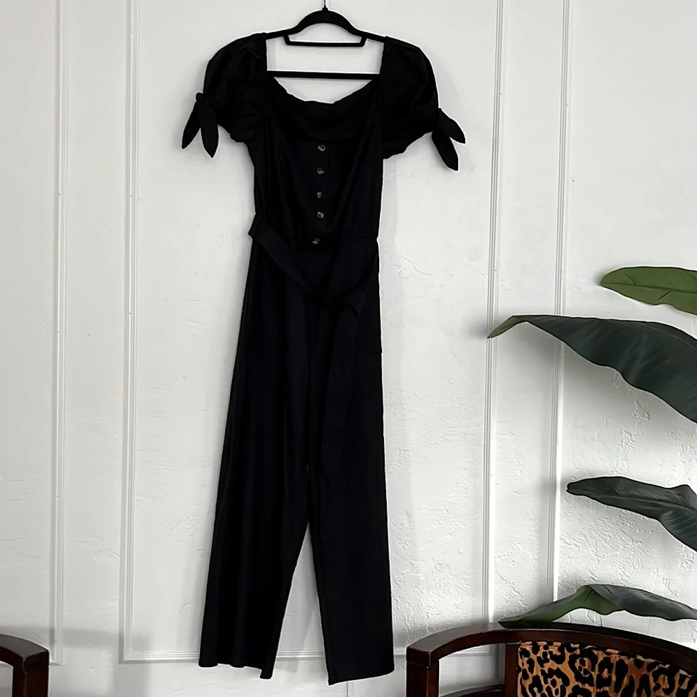 NEW MAJORELLE Whitman Jumpsuit in Black from REVOLVE Size Large - Picture 5 of 5